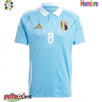 Camiseta Bélgica Youri Tielemans #8 Visitante Equipación Eurocopa 2024 manga corta